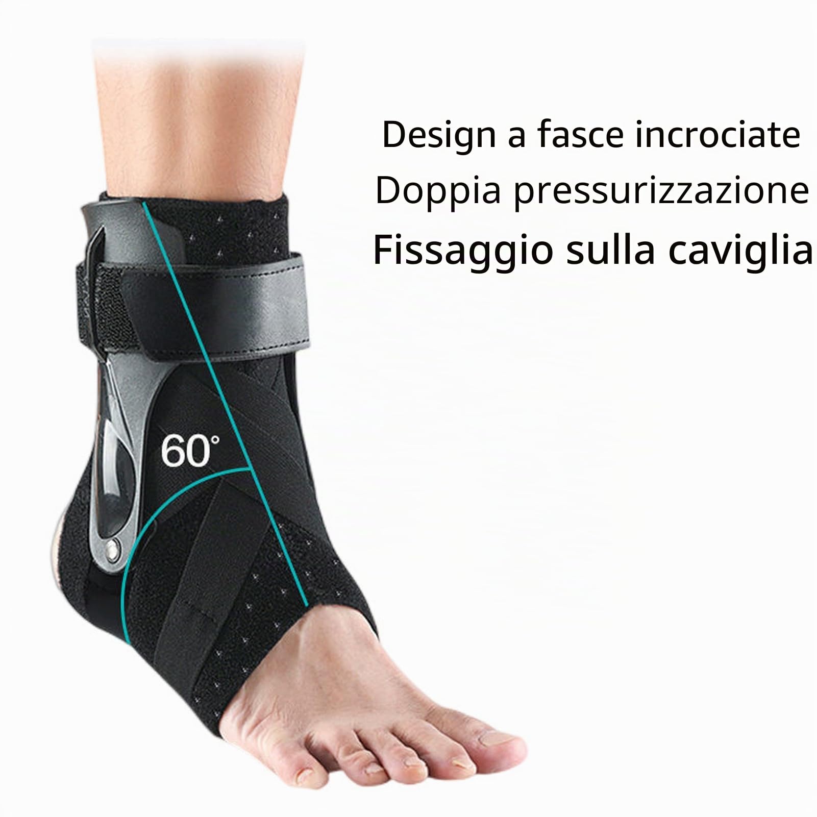 Cavigliera Sport Cavigliera Regolabile Cavigliera Flessibile Caviglia con Tutore Stabilizzatore per Donna Uomo Distorsione Alla Caviglia Artrite