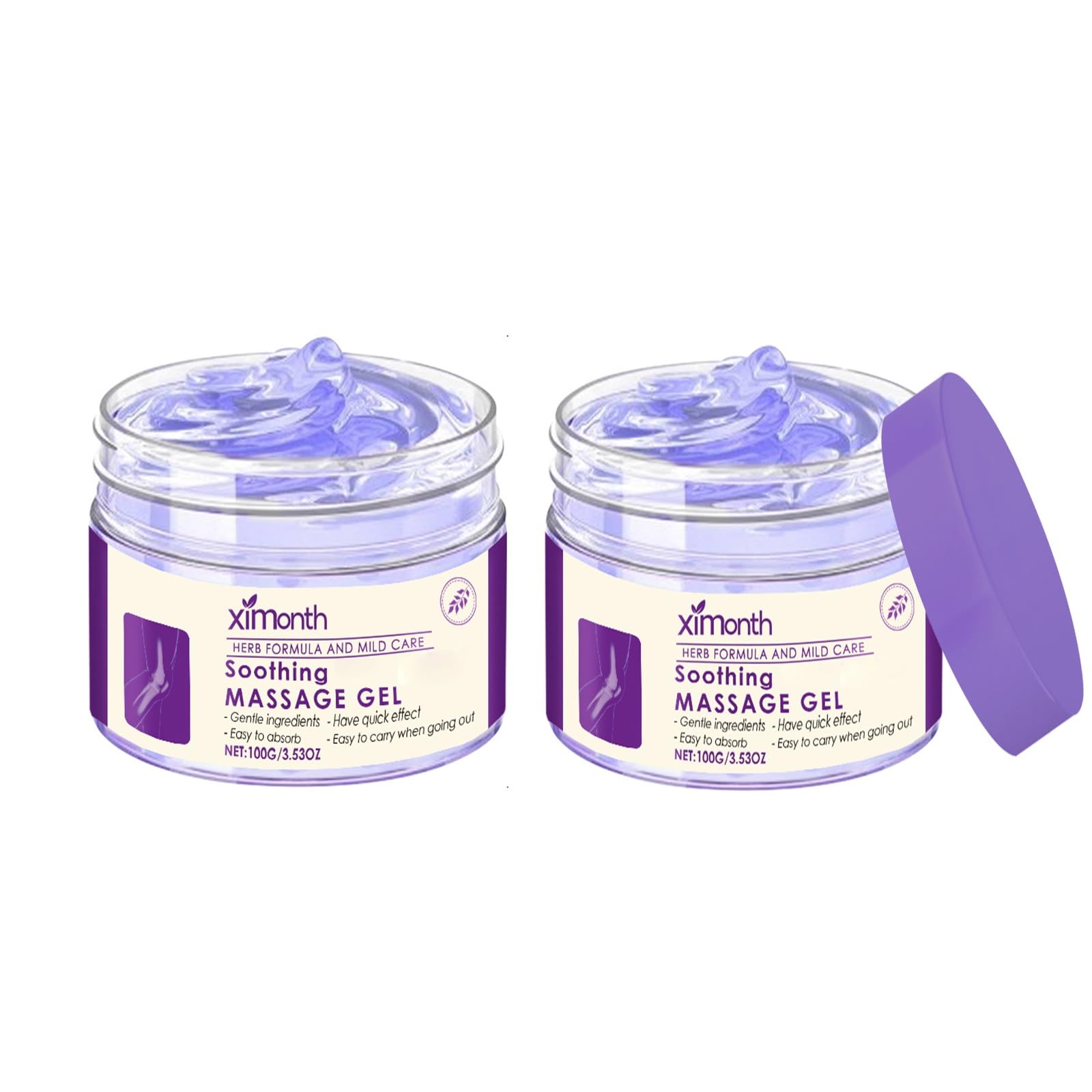 Amazon.com : 2 Pcs Joint Soothing Massage Purple Gel,Soothes Knees