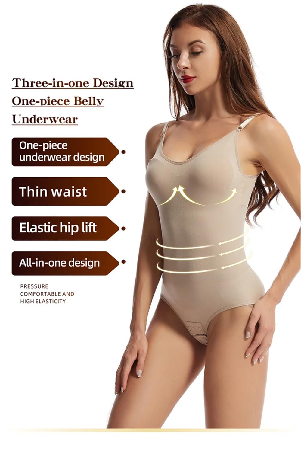 Body Shapers - Corsé moldeador para mujer, pantalones de elevación con hebilla en la entrepierna, entrenador de cintura ajustable, camisolas cómodas, ideal para el uso diario