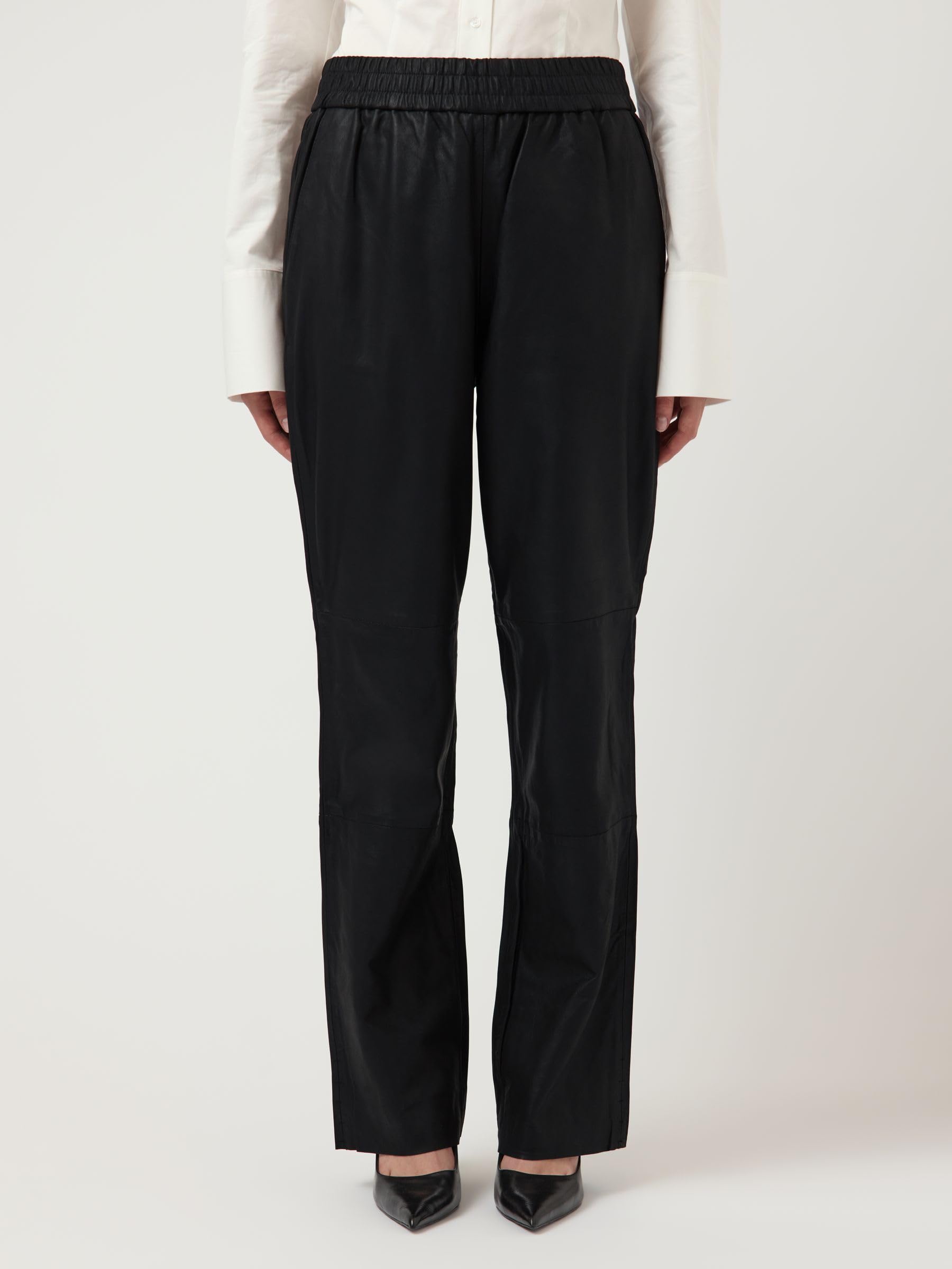 YAS Yassophie Hw Leather Pants Noos - Yassophie Hw Leather Pants Noos Kobiety