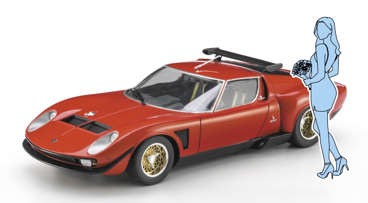 Amazon.co.jp: ハセガワ 1/24 ランボルギーニ イオタ SVR w/ガールズ