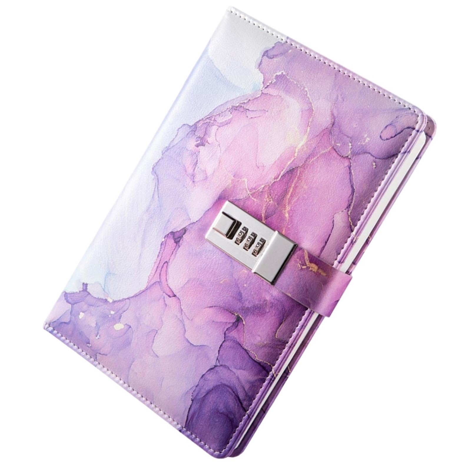 Agenda con cierre Diario Con Candado De Secretos For Niñas Y Niños(Dark purple)