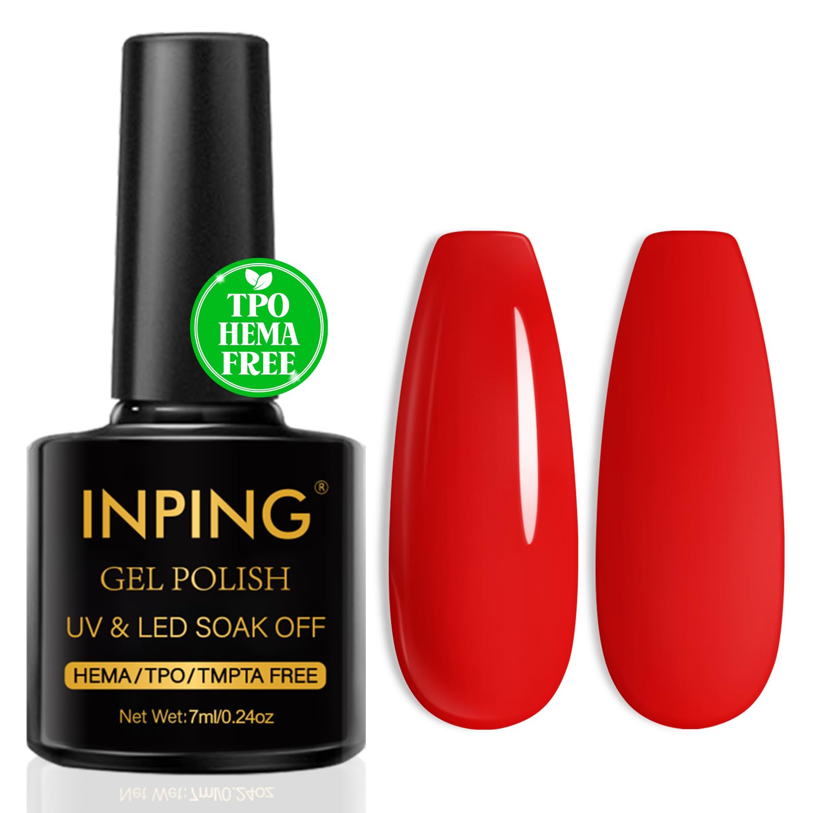 INPING Pintauñas Semipermanentes, TPO-FREE HEMA-FREE, Crystal Jelly Rose Esmaltes Semipermanentes de Uñas en Gel UV LED Gel Nail Polis Uñas Diy Manicura Nail Art Set, 7 ML — view 10
