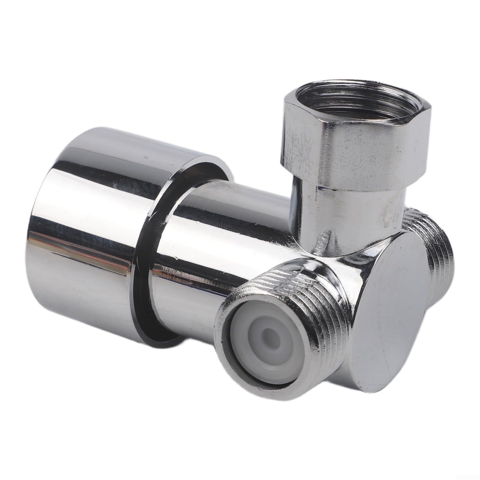 Mitigeur thermostatique pour eau chaude et froide - Contrôle de la température - En alliage de zinc - Robinet de douche pour salle de bain - Anti-brûlure - Finition argentée