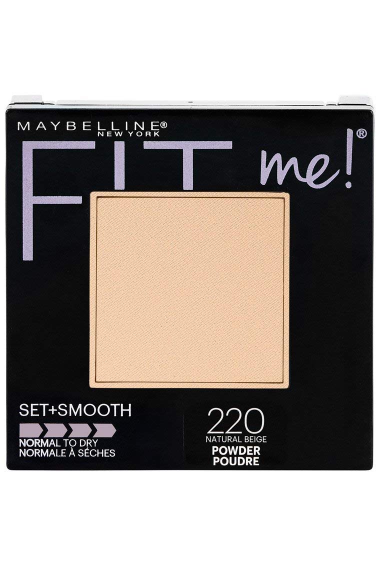 Maybelline Fit Me Matte+Poreless Pressed Powder For All Skin Types 8.5Gm With Ayur Product In Combo (220-Natural Beige)