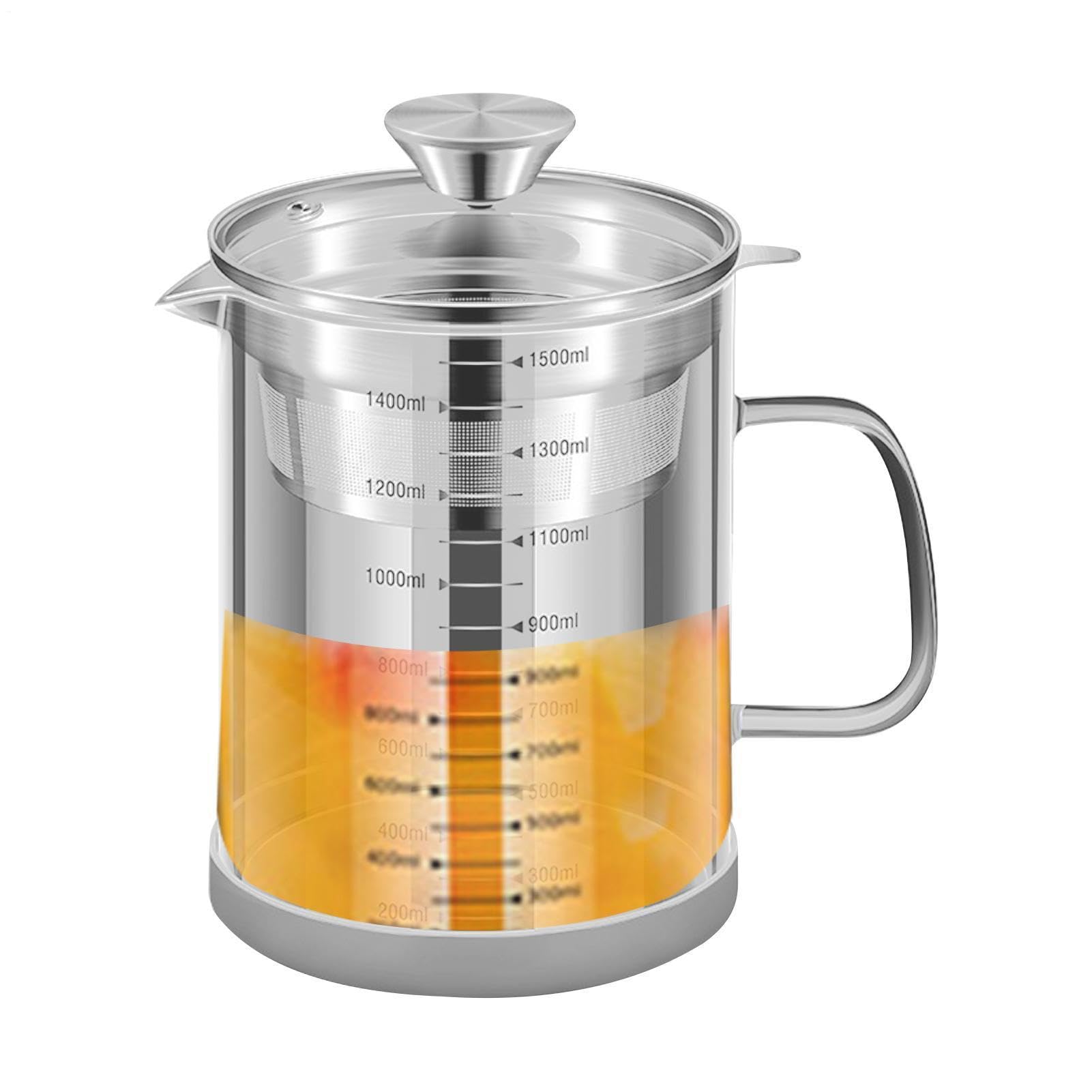 Olla de almacenamiento de de acero inoxidable, separador de grasa