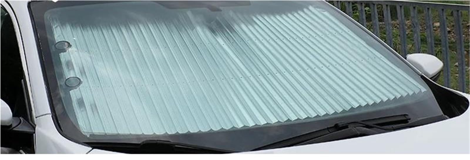 Parasol Parabrisas Cubierta Parasol Retráctil Para Parabrisas Coche Con Ventosas Plegable Ventana Trasera Delantera Verano(65cm)