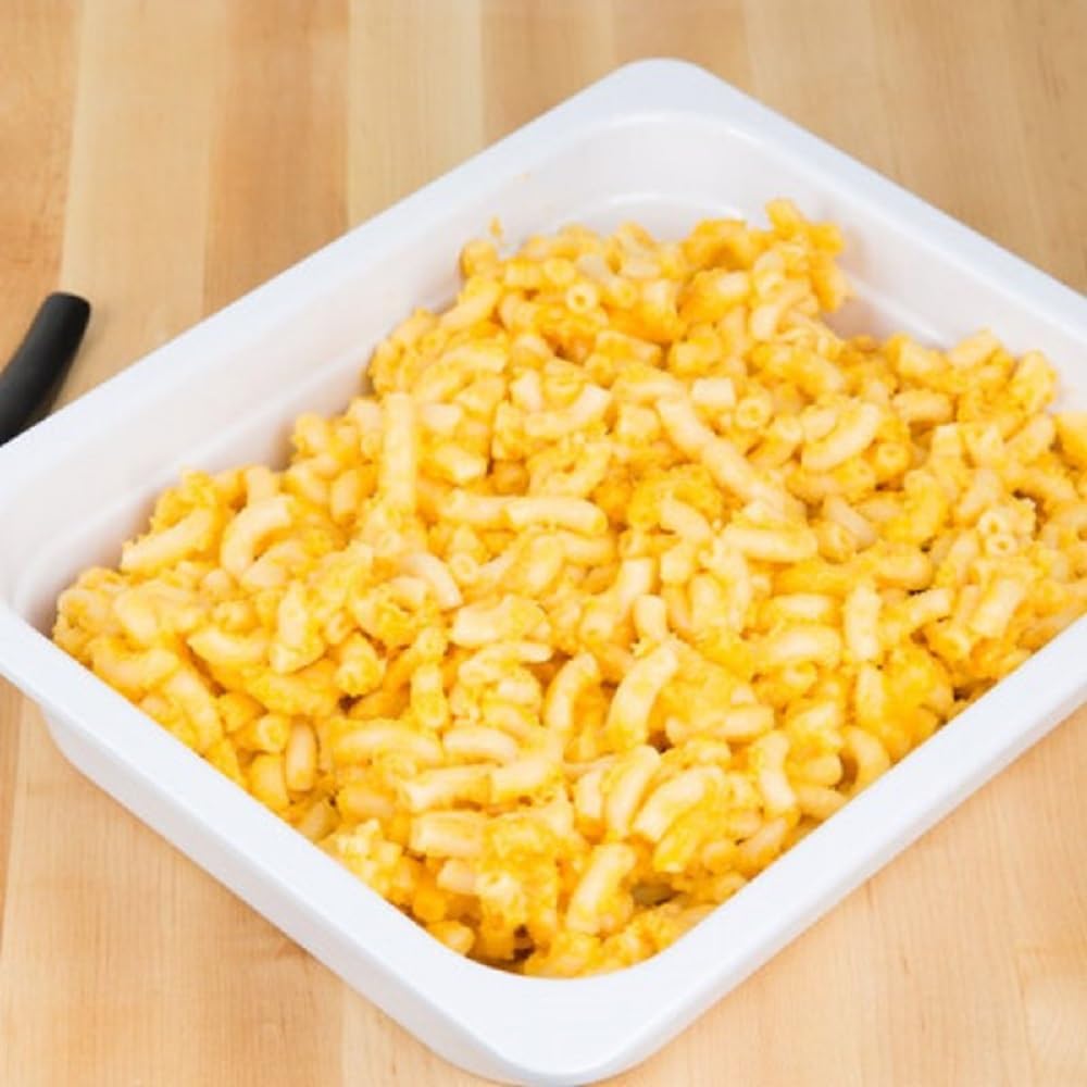 TrueCraftware- 2/3 Size 2-1/2” Deep Anti-Jam Food Pan Melamine White Color- Gastronorm Pan Steam Table Pan Platters Serving Trays Commercial Food Pan for Food Appetizers Fruit Veggies Desserts