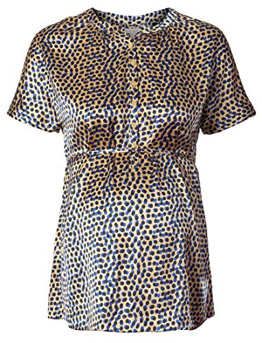Esprit Maternity Blouse SS AOP Camicia da Donna, Sabbia-140, 46
