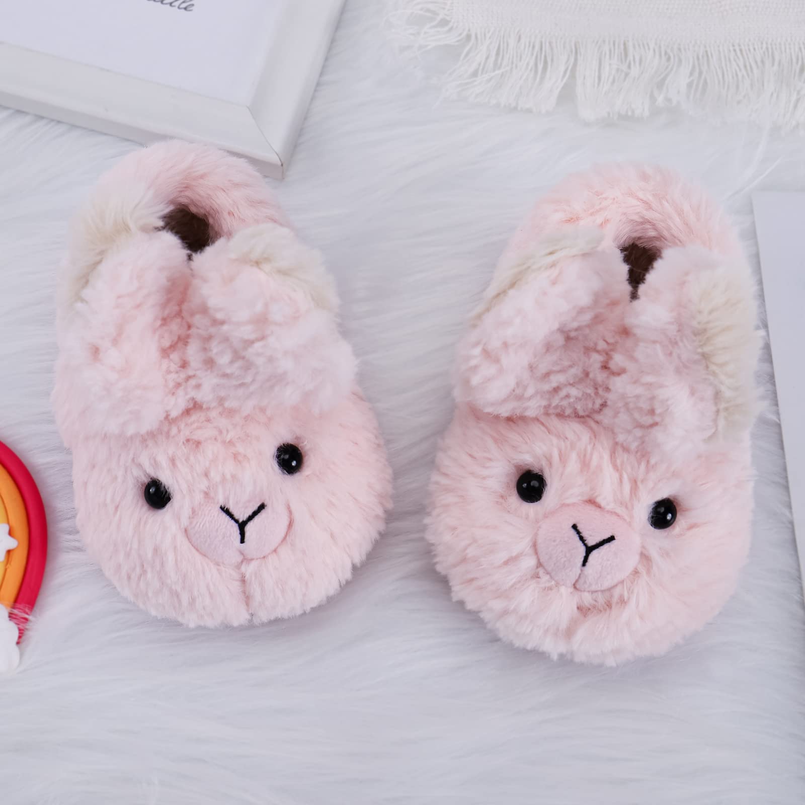 MASOCIO Zapatillas de Estar por Casa Niño Niña Invierno Pantuflas de Cálido Suave Algodón Antideslizante Talla 20-33 EU