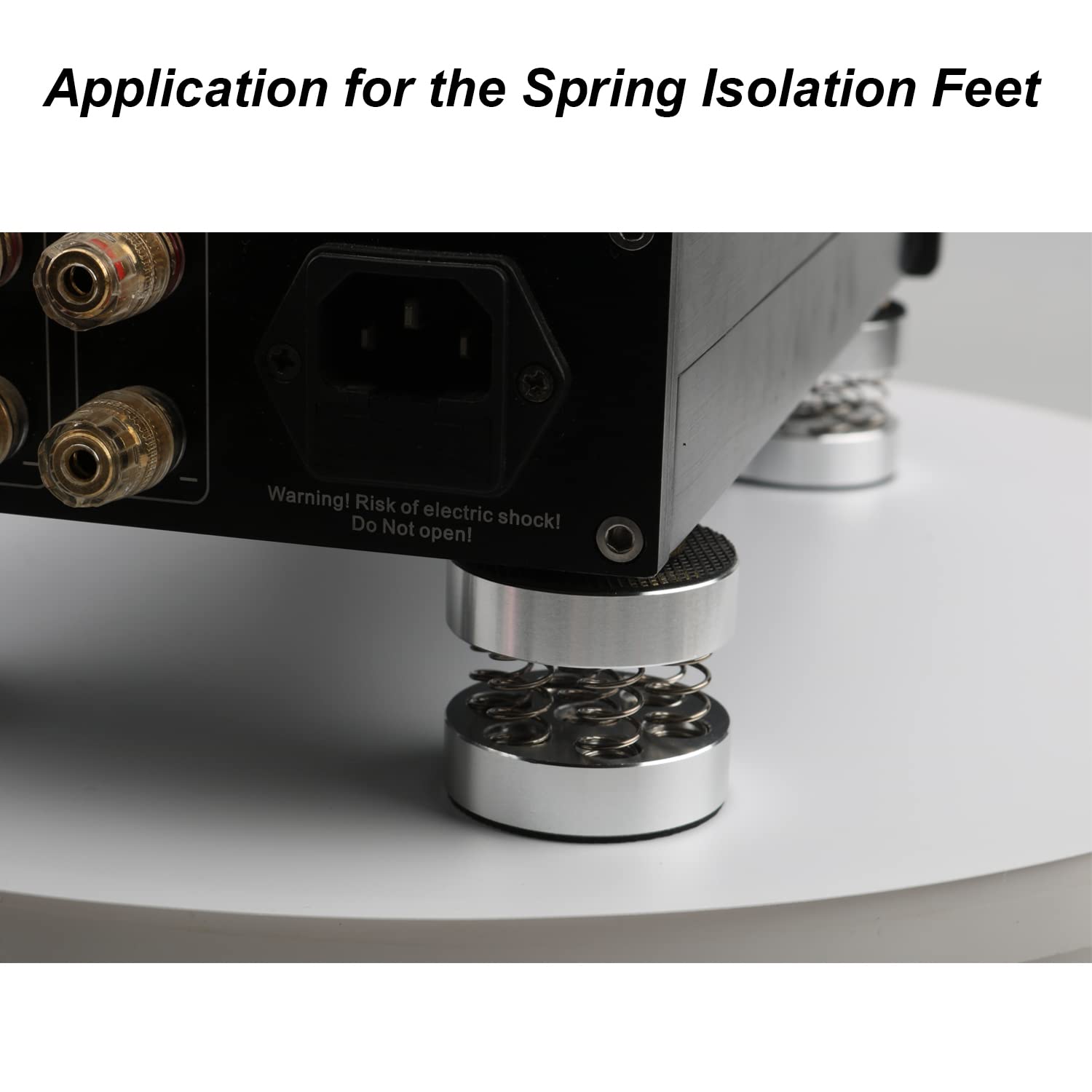 4 Stks Hifi Draaitafel Isolatie Voeten Stand Luidsprekers Spikes Audio Pads Voor Versterkerluidsprekerdraaitafel 40x15mm Zwart