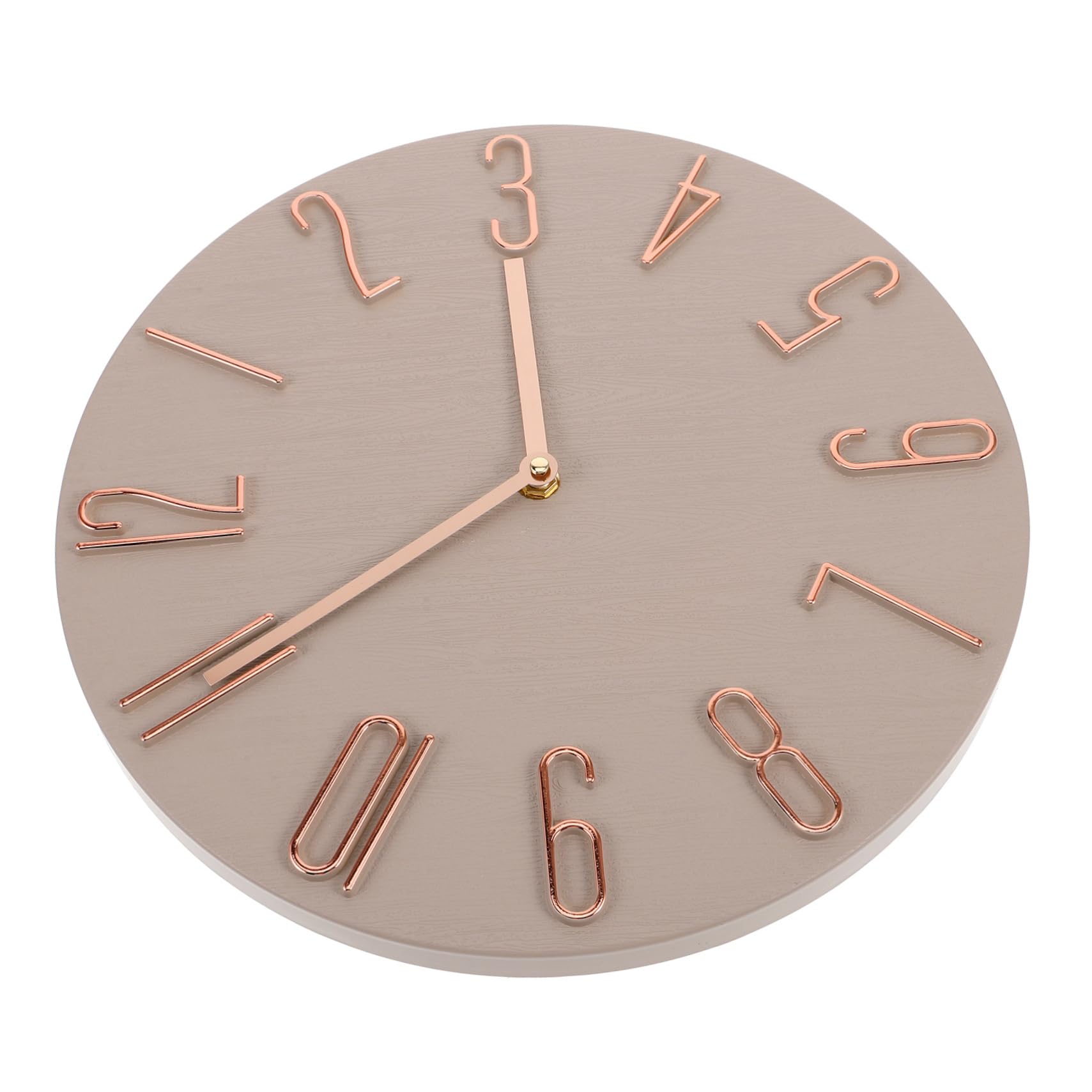 Horloge murale silencieuse beige idéale pour décorer votre salon