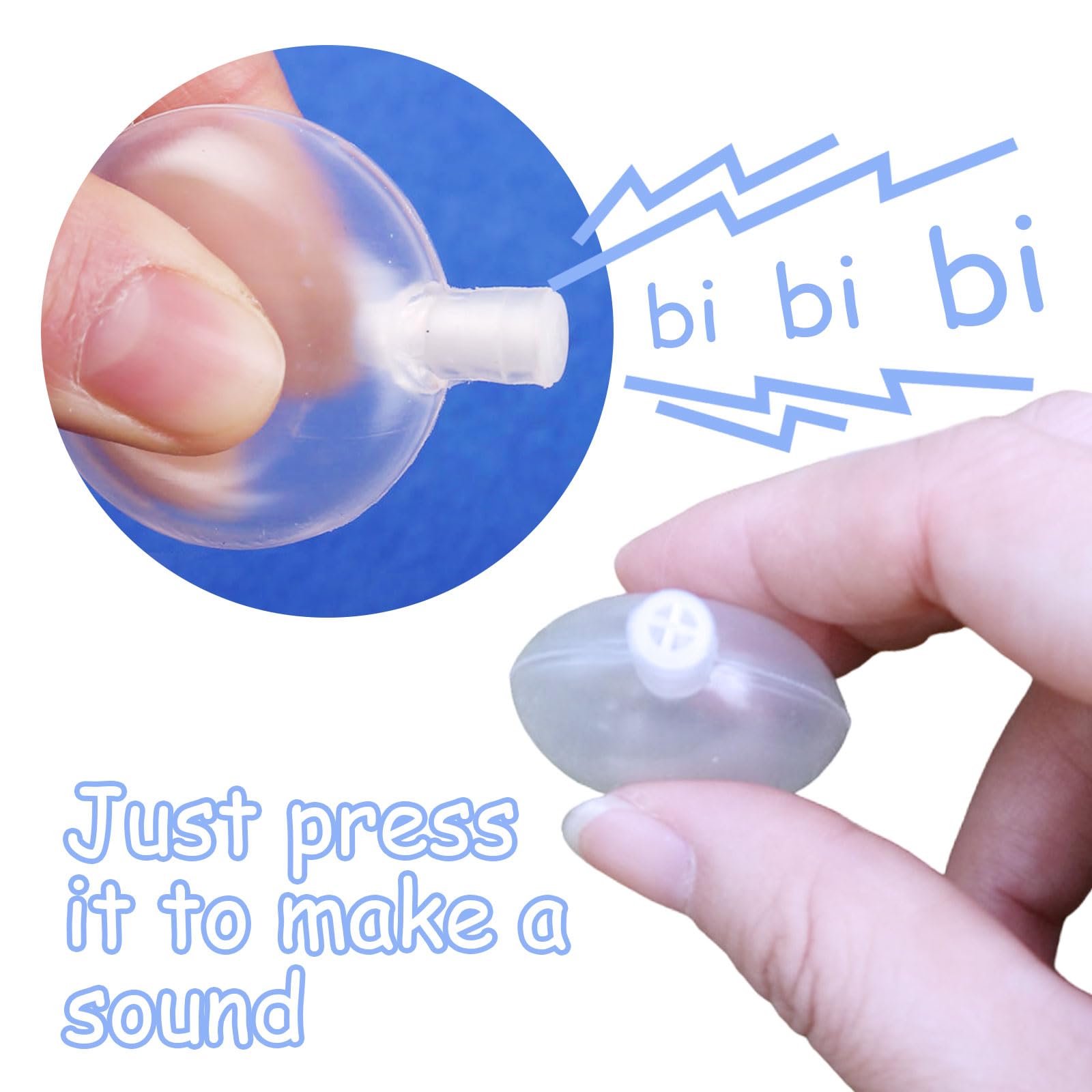 30 Pezzi Squittitori Per Giocattoli - Sostituti Per Peluche E Giochi Rumorosi - Diametro 30mm - Materiale Atossico