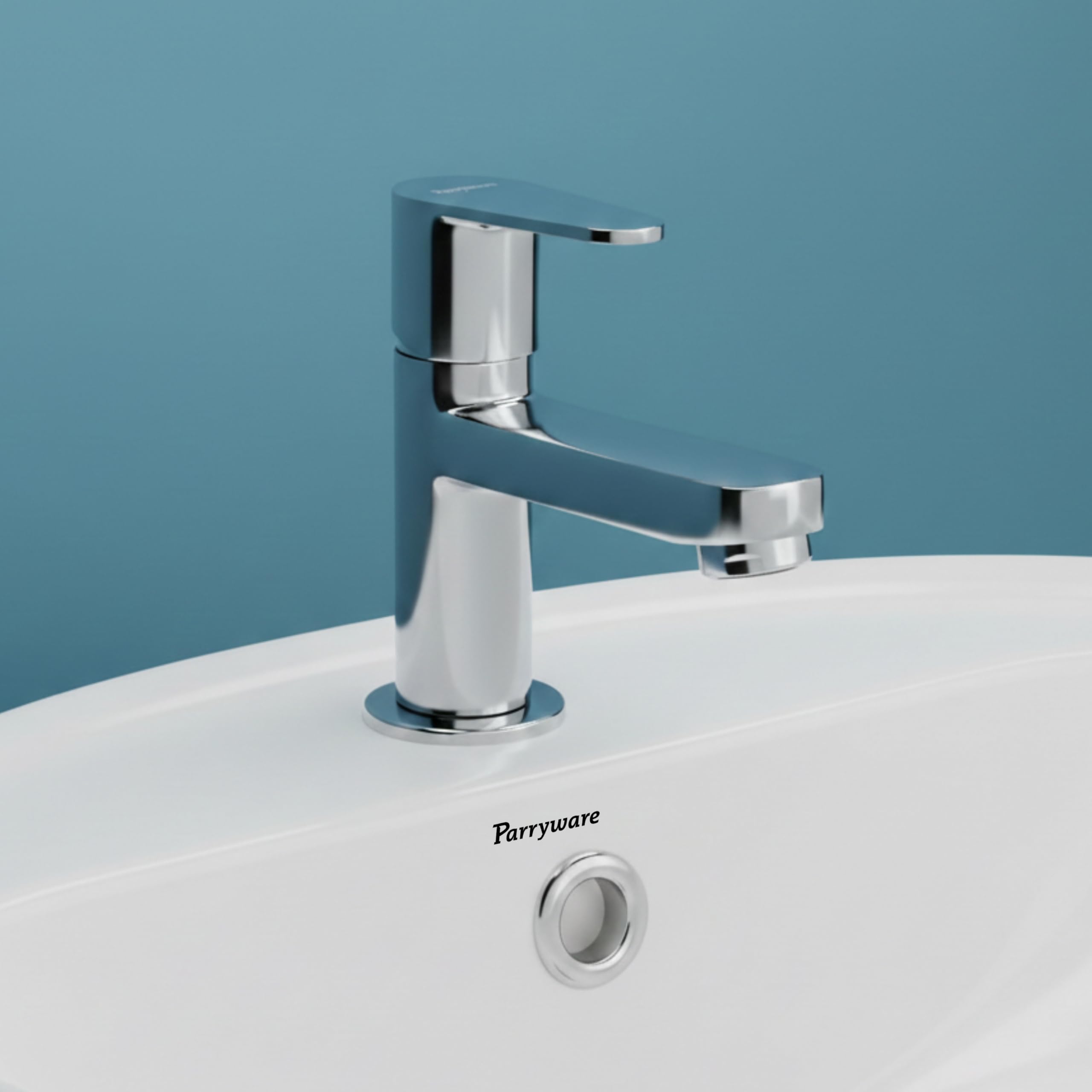 Parryware UNO Pillar Cock for Bathroom wash basins | Chrome Finish | with Honeycomb Type Aerator | 10 Years Warranty | G5001A1/T5001A1
