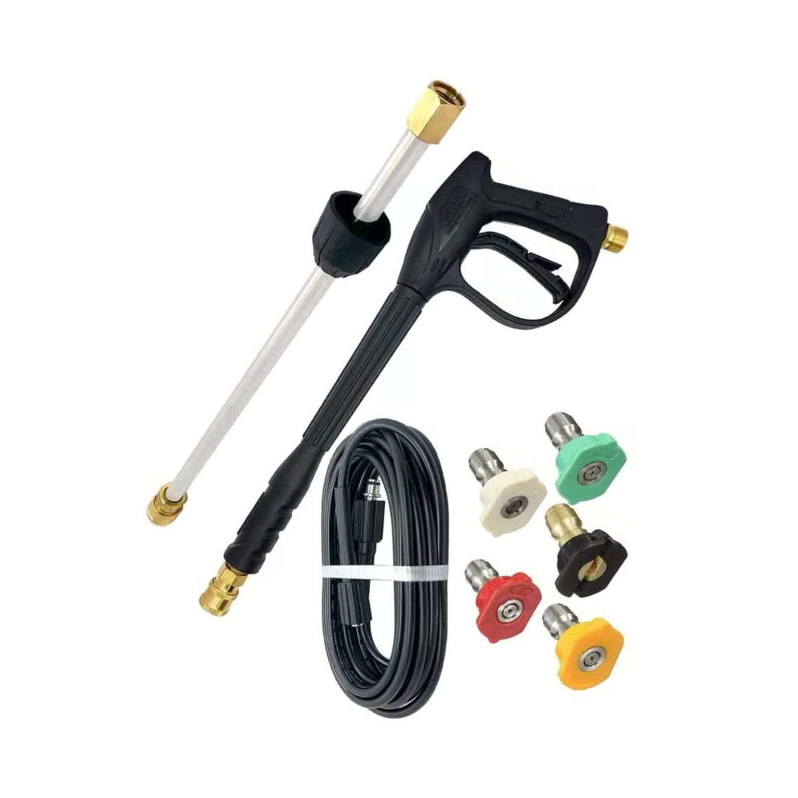 Multifunction High Pressure Cleaning with Locking Mechanism 65° Adjustable Sprayed Head for Driveway Fence Cleaning Brass Valves Pressure Washer