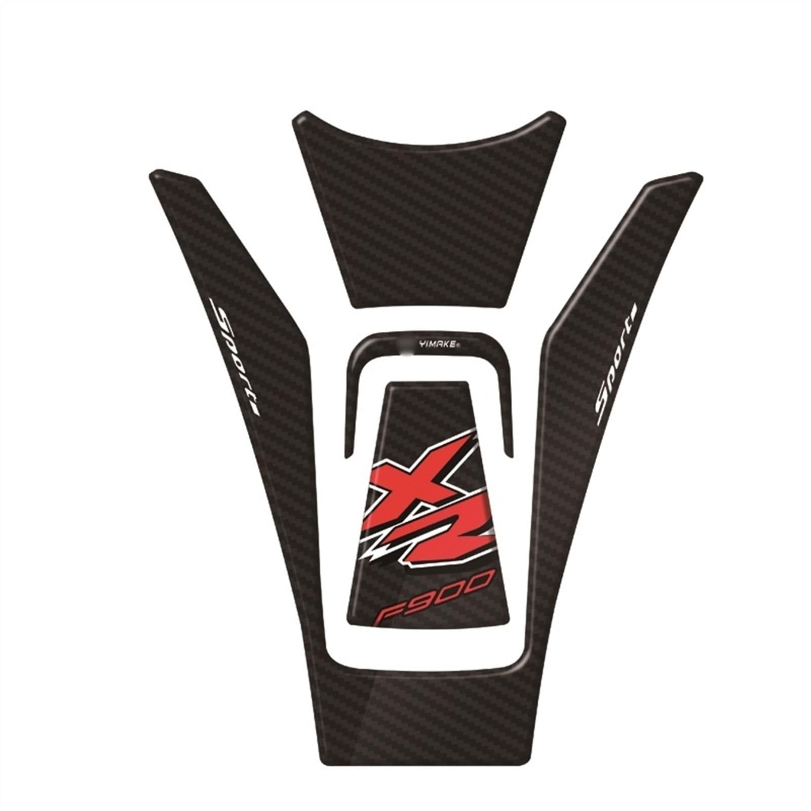 Motorcycle Tank Pad Stickers Decals Gas Fuel Knee Grip Traction Side for BMW F900XR 2020 F900 Xr Tank Sticker(Color1)