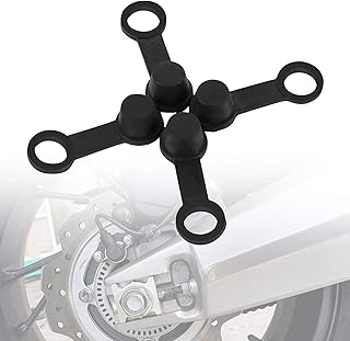 4x Bleed Nipple Caps Black Rubber Brake Bleed Nipple Grease Cap Dust Cover for 8mm Motorcycle Motorbike Bleed Screw