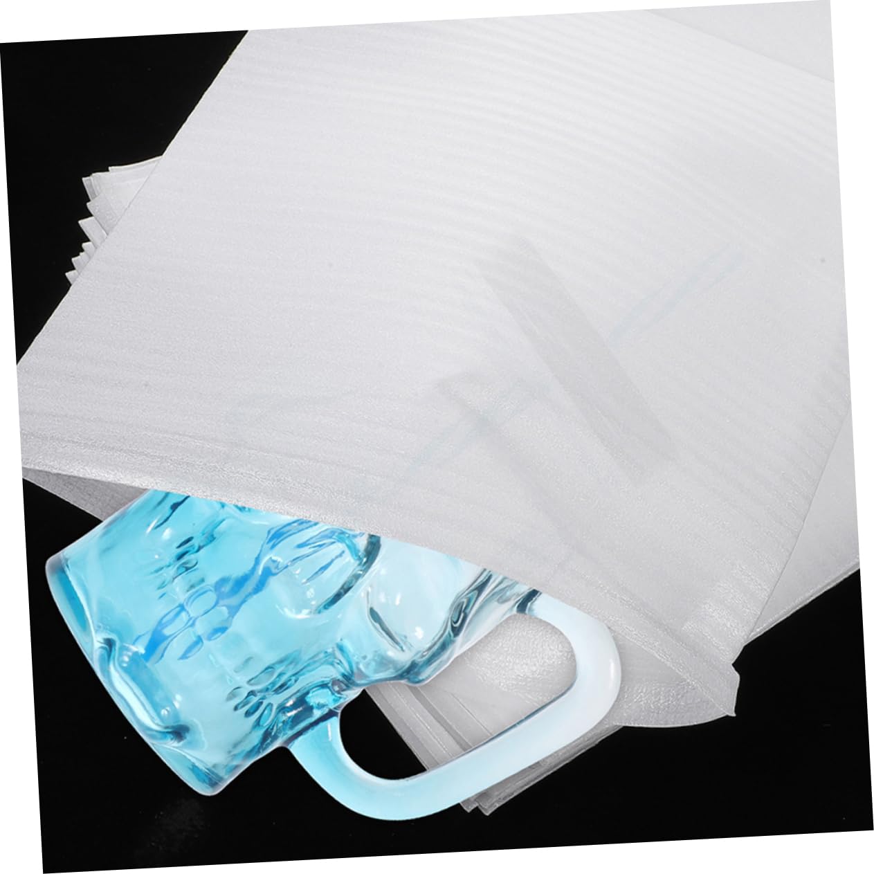 Bolsas de Espuma Epe de Color Blanco 300 Piezas para Embalaje Amortiguación Portátil para Proteger Platos y Jarrones de Cristal en Envíos