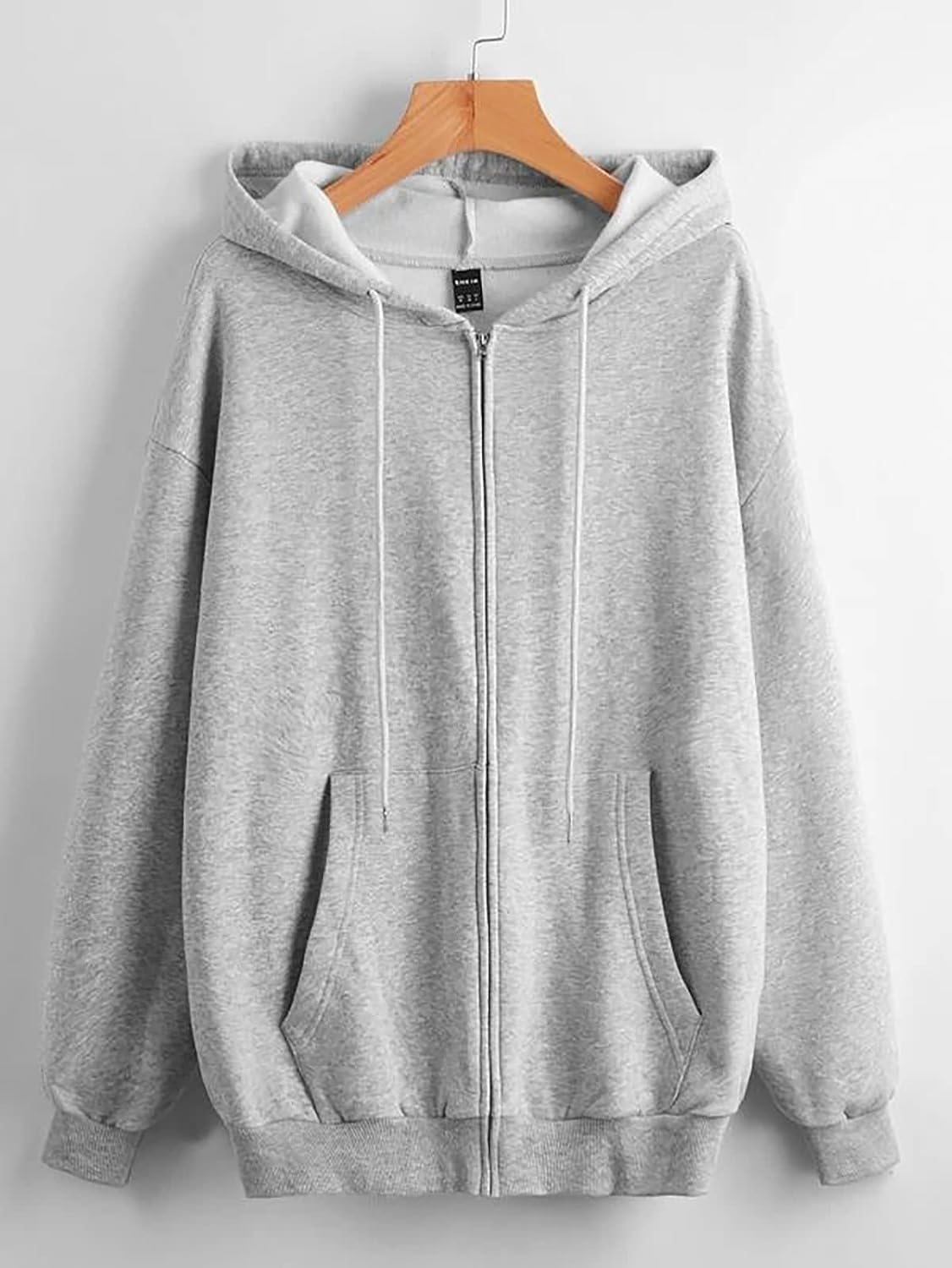 Oversized zip up hoodie aesthetic Clearance