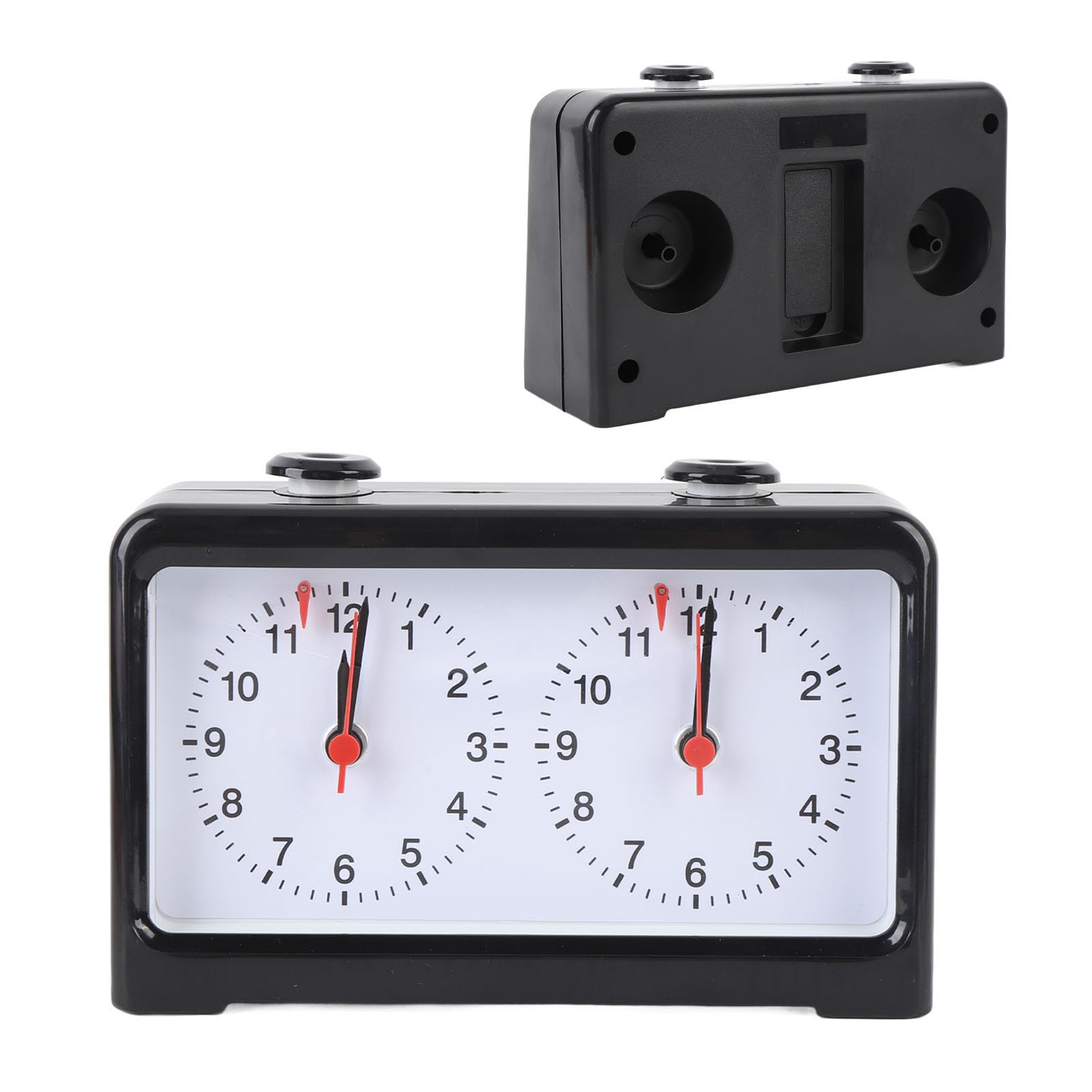 AMONIDA Orologio da Scacchi Meccanico Elegante Timer Silenzioso Ad Alta Precisione per Competizioni di Scacchi Design Elegante Materiale ABS