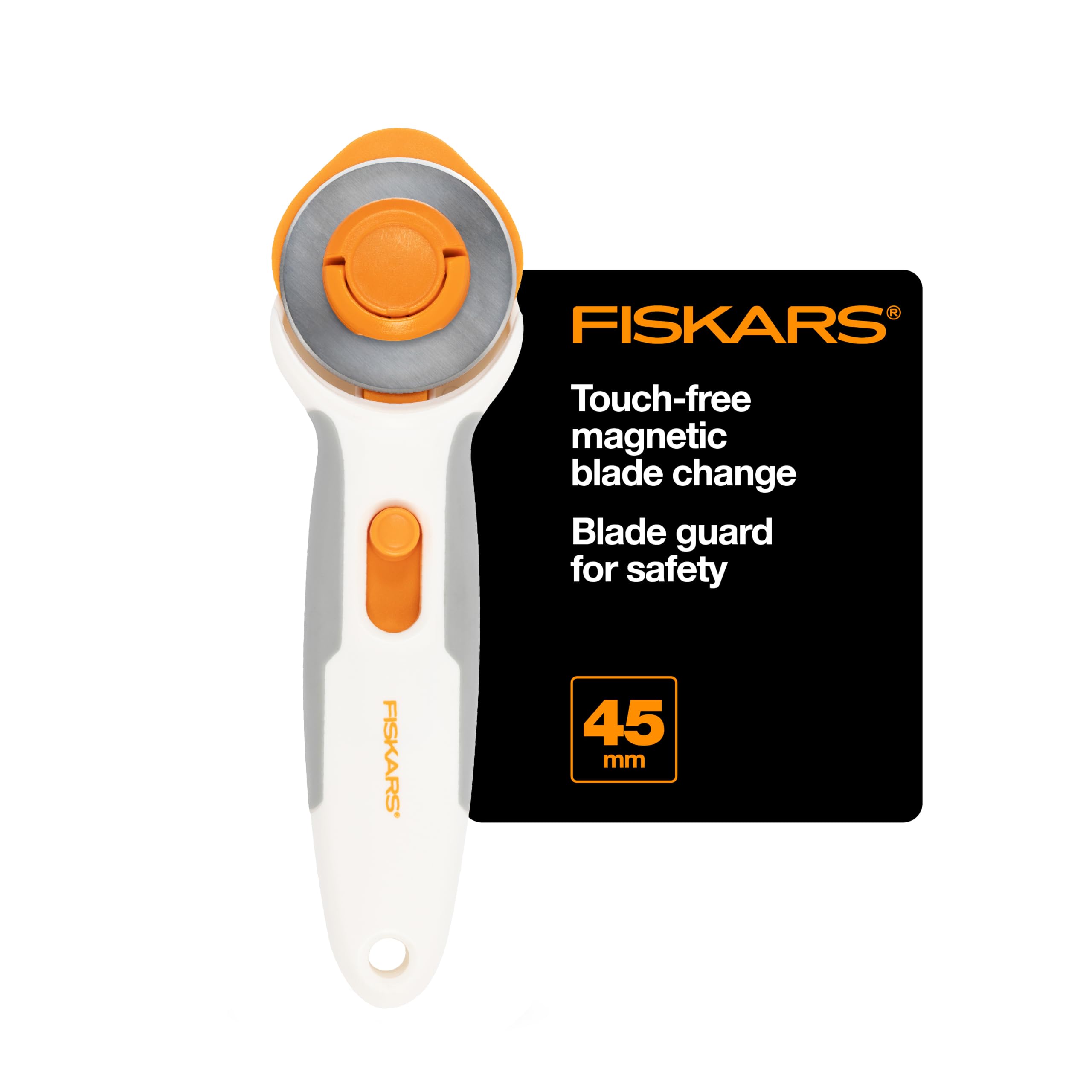 Fiskars Easy Change Stick Rollschneider (45 mm) weiß