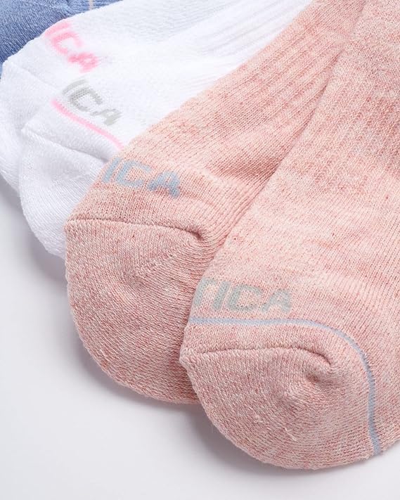 Image of Nautica Womens No Show Socks Moisture Wicking Low Cut Athletic Socks 6 Pack | Moisture Wicking Dri-Motion Fabric, Cushioned Key Areas, Banded Arch Support, No Show Low Cut, Shoe Size 4-10