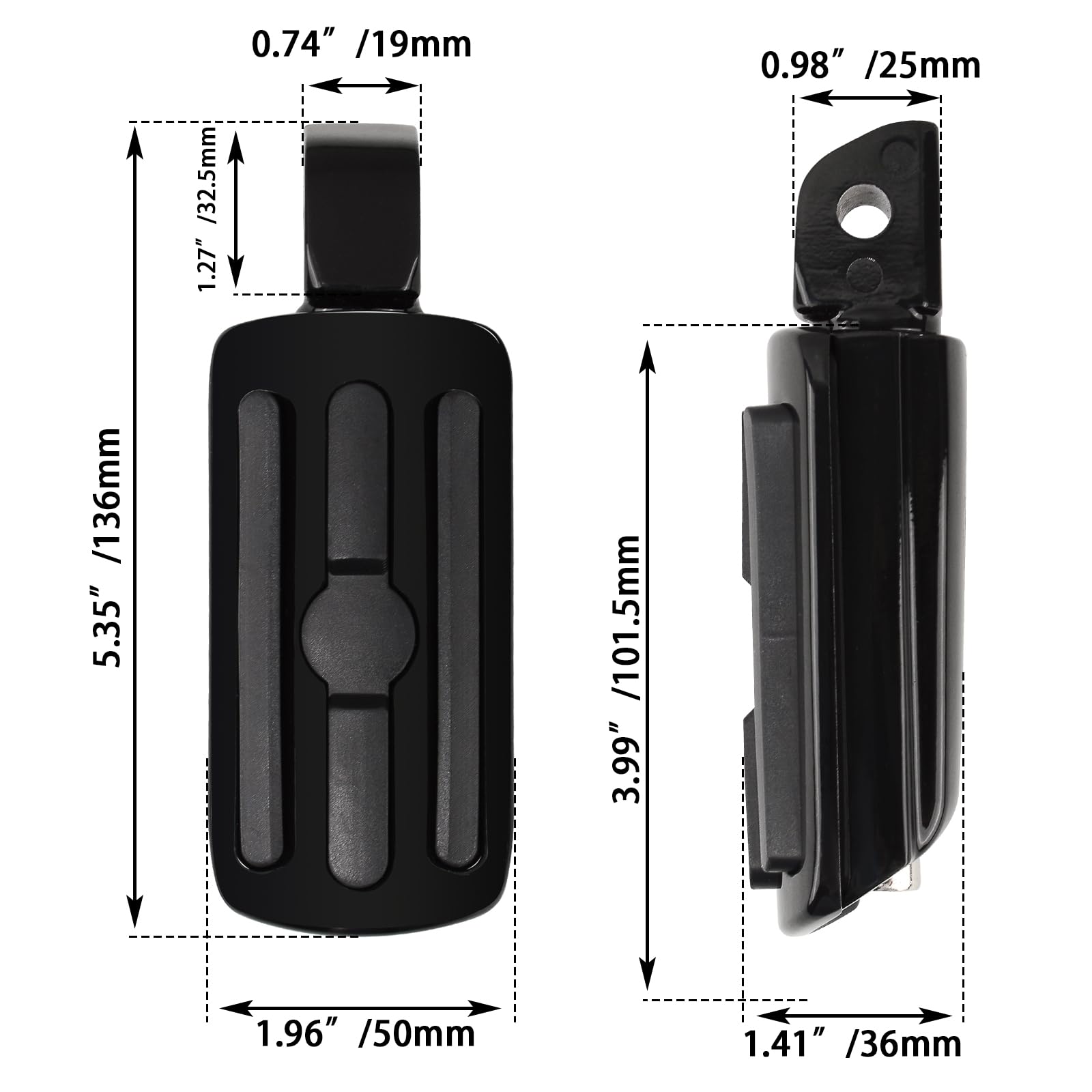 Motorcycle Passenger Foot Pegs Compatible With 2020-later - View #2