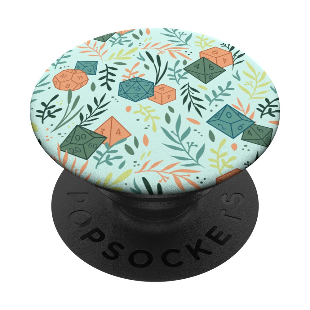 Tabletop RPG D20 Polyhedral Dice PopSockets PopGrip: Swappable Grip for Phones & Tablets PopSockets Standard PopGrip