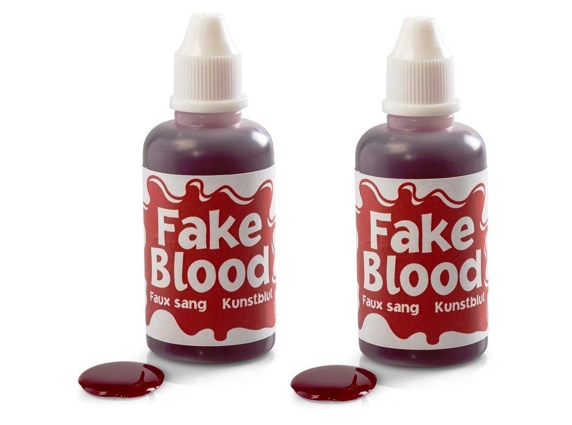 LUDALY Halloween, Red Fake Blood Pack of 2 (Each 30ML)