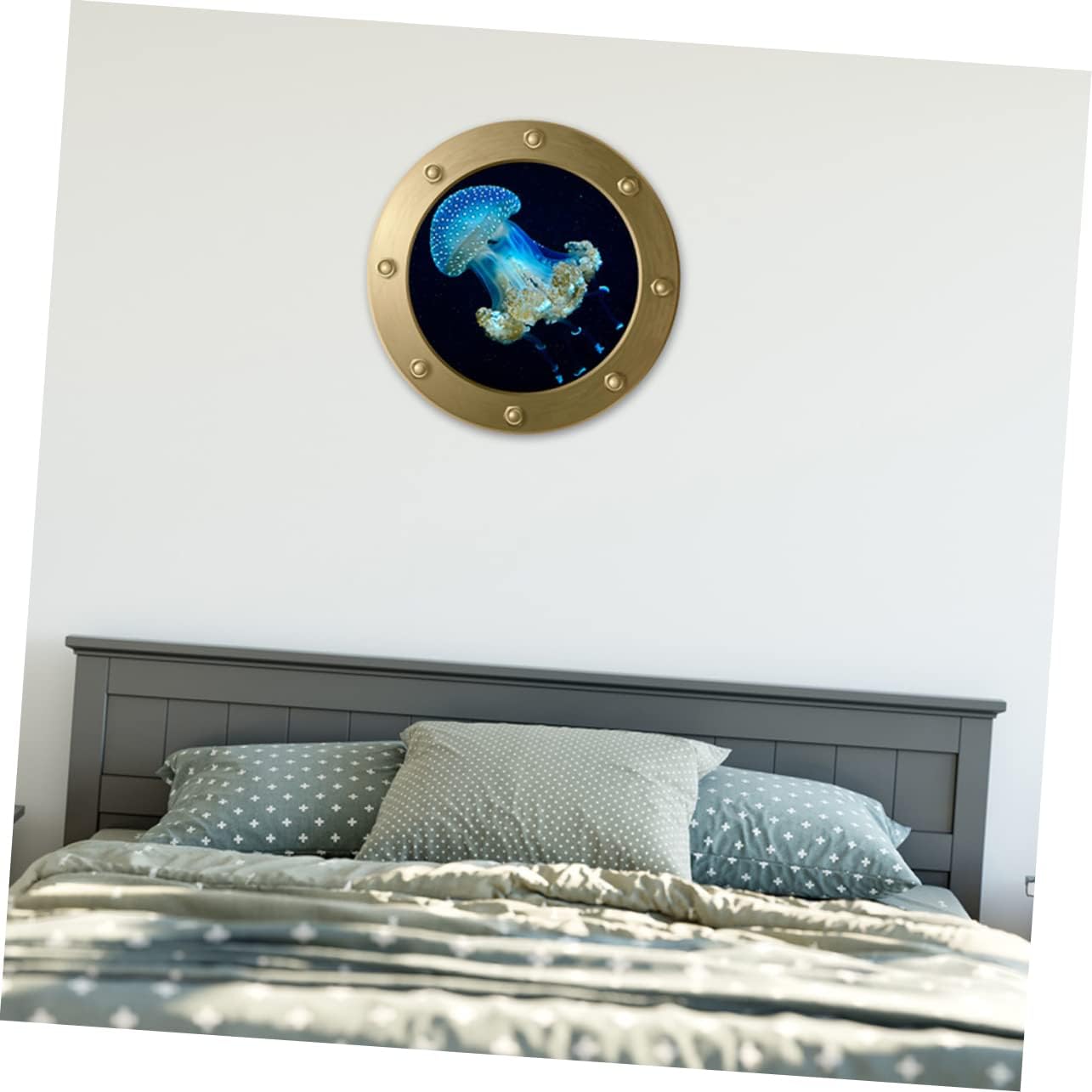 Calcomanías De Pared De Animales De Peces De Dibujos Animados Bajo El Mar Murales Murales Delfin Tortuga Algas Marinas Papel Tapiz Removible