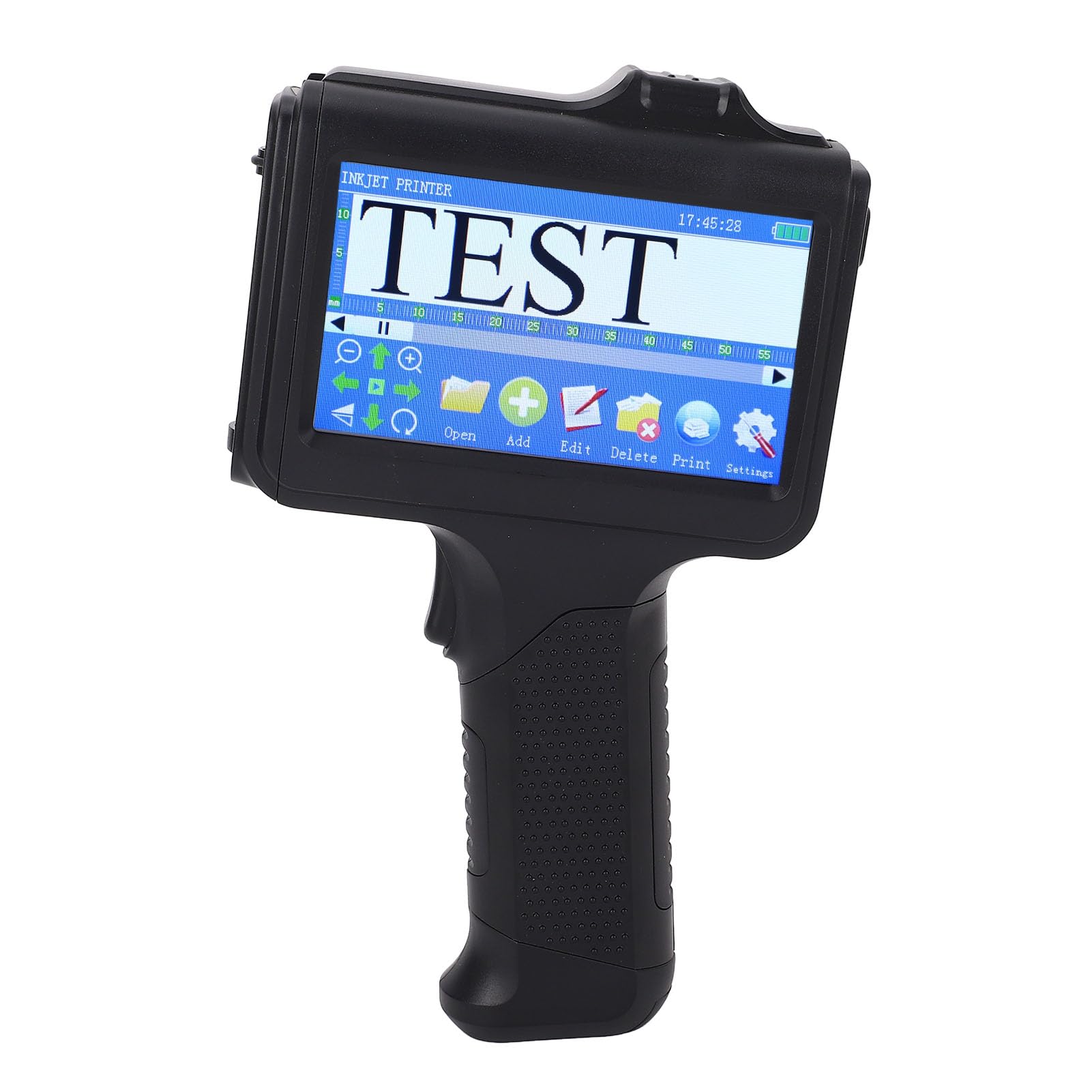 Stampante a Getto D'Inchiostro Portatile, Codificatore Regolabile 12,7 mm con Cartuccia 42 ml per Codice a Barre