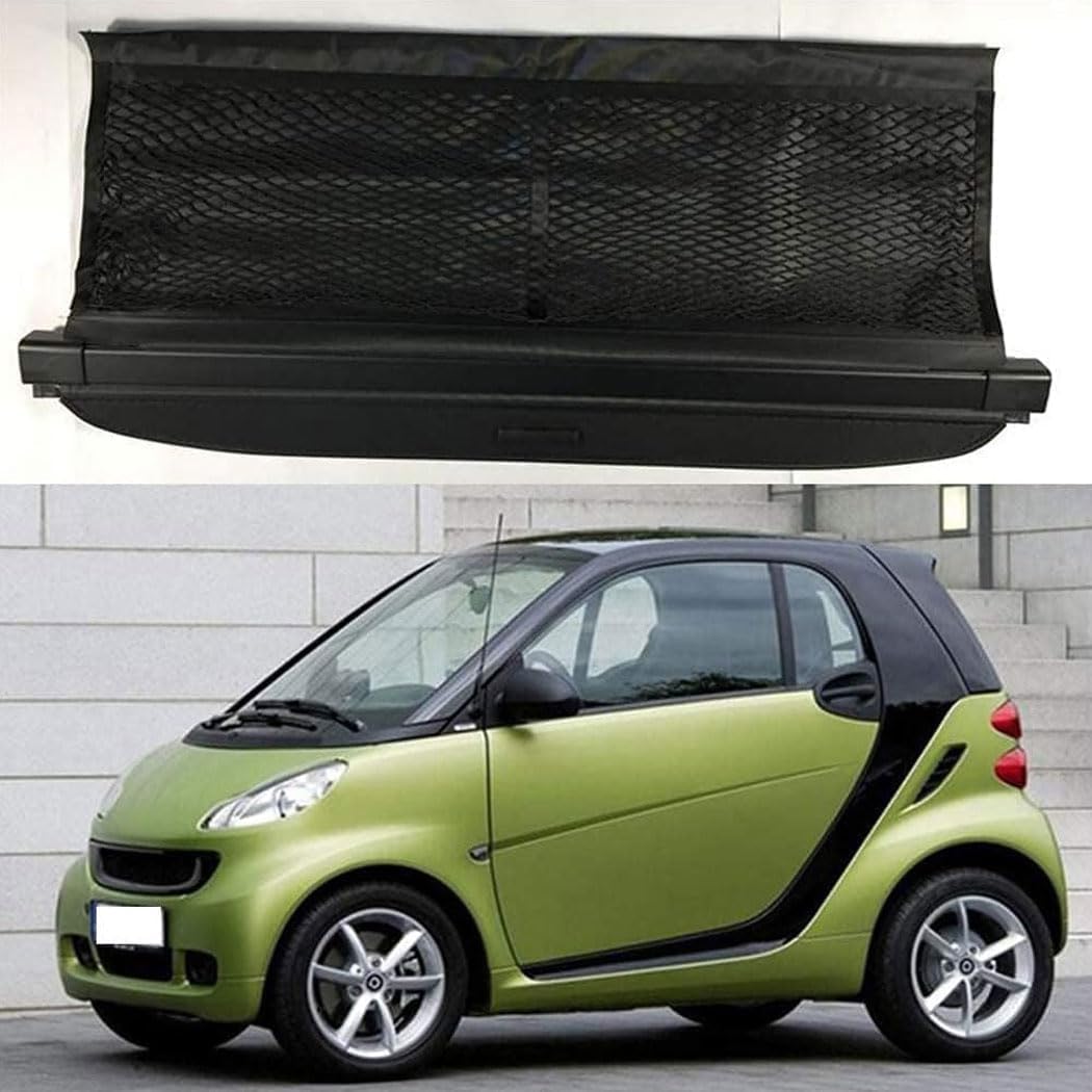 Cubreobjetos retráctil duradero Smart 451 fortwo, lona extensible protectora de maletero