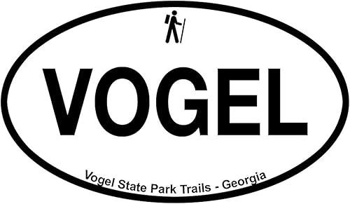 Miniatura 2 de CafePress Vogel State Park Trails - Pegatina ovalada para parachoques de coche