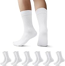 Falechay 6 Paar Socken Herren Damen Sportsocken Gepolstert Tennissocken Frottee Herrensocken Atmungsaktive Laufsocken