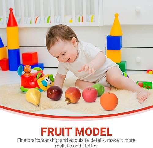 Miniatura 3 de Paquete de frutas artificiales, frutas falsas para decoración del hogar, juego de frutas de imitación para decoración de mesa de cocina del hogar,