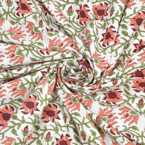 Image of elanorhomes 100% Cotton King Size Bedsheet, 240 TC Soft Breathable Bed Sheet with 2 Pillow Covers, Floral Printed Cotton Bedsheet for Double Bed, Machine Washable, 90x108 inch (Blush Fern)