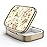 Pill Case Pill Box with Mirror Retro 2 Compartment Small Pill Case for Purse or Pocket Bronze Rectangular Pill Box or Vitamins, Fish Oil, Supplements, Pill Containe Travel GiftsVintage Floral