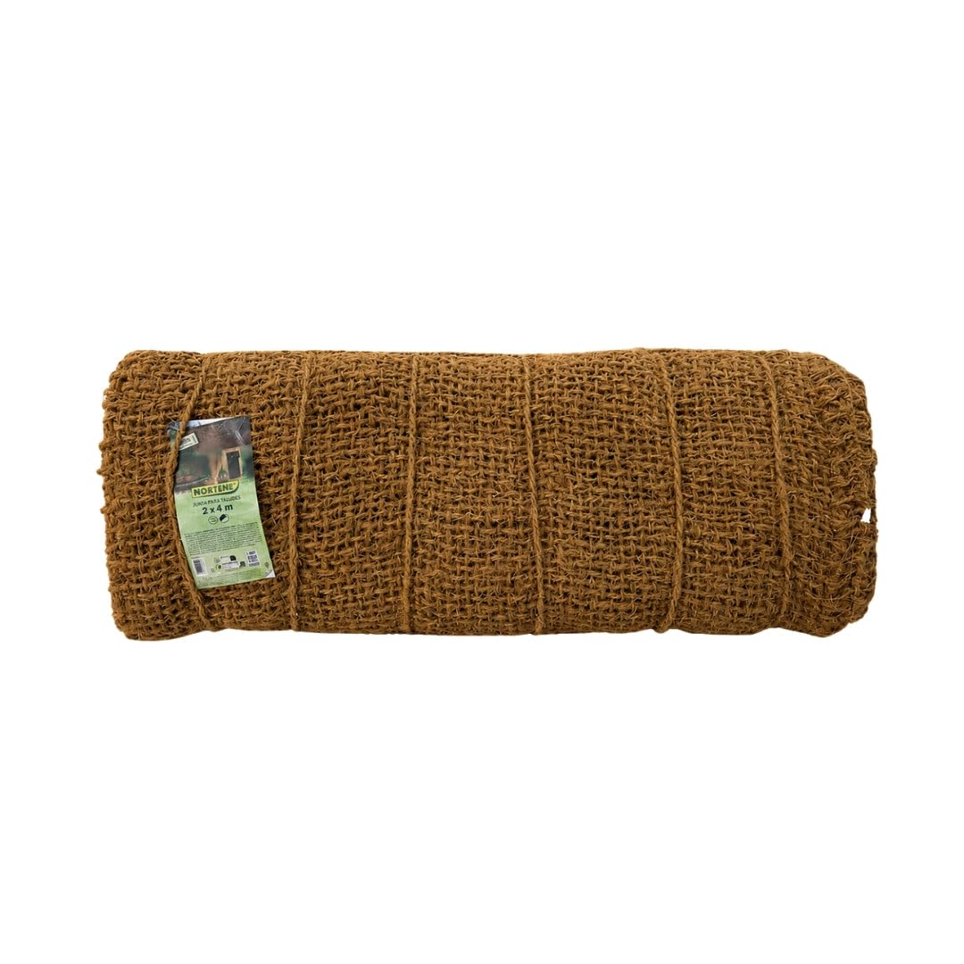 Nortene | Sunnet Kit Coco Vela de Sombra Natural de Fibra de Coco 3x3 M | Toldo Vela Exterior para Jardín, Terraza y Patio | Estilo Rústico y Boho