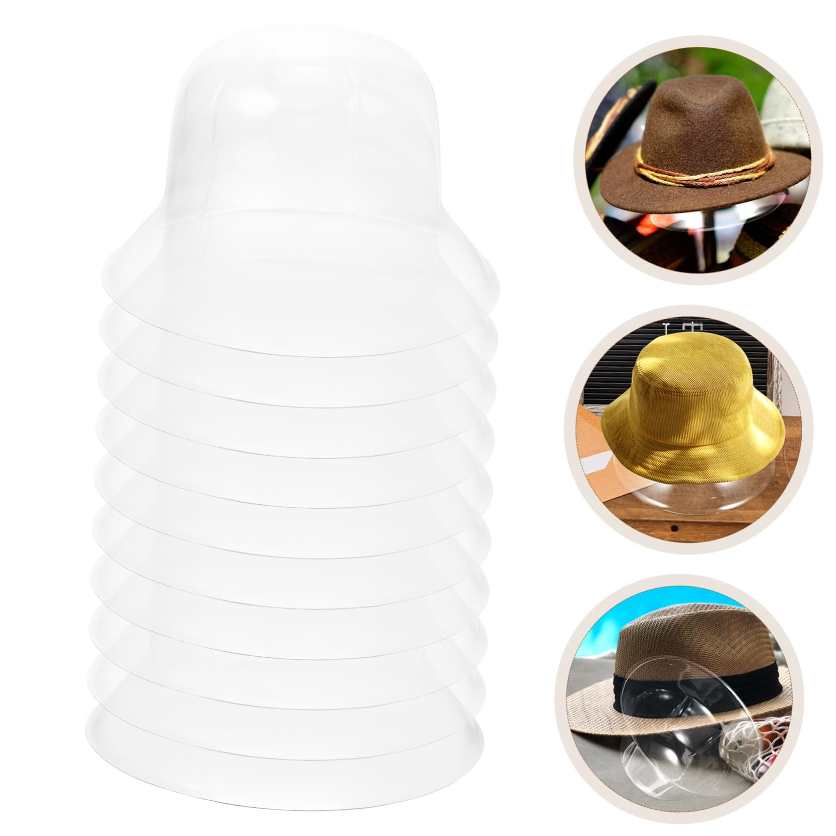 Práctico Soporte Para Sombreros 10 Piezas Soporte Para Gorras Estante Para Sombreros Soportes Para Exhibición Y Almacenamiento