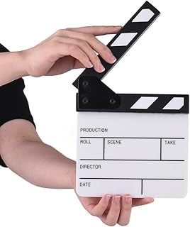 Action Cut Board, Andoer Acrylic Film Clapboard Dry Erase Compact Size T...