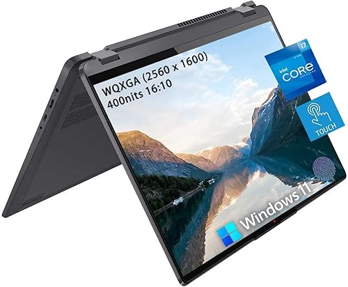 Lenovo Flex 5 - Laptop 2 en 1 de 16 pulgadas, pantalla táctil WUXGA de 2.5K, Intel Core i7-1255U de 12 generación, 16 GB de RAM 512 GB PCIe SSD, disponible en Yaxa Colombia