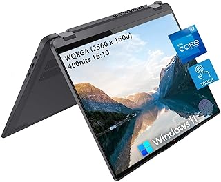 Lenovo Flex 5 16" 2-in-1 Laptop, 2.5K WUXGA Touchscreen Display, 12th gen Intel Core i7-1255U, 16GB RAM 512GB PCIe SSD, Bluetooth, Webcam, Backlit Keyboard, Fingerprint Reader, Windows 11 Home, Grey
