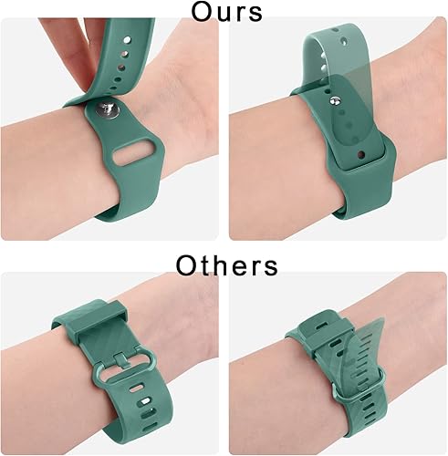 Miniatura 5 de Vanjua Correas compatibles con Samsung Galaxy Watch 5 - 1.575 pulgadas, 1.732 pulgadas, 1.772 pulgadas correa de repuesto deportiva de silicona