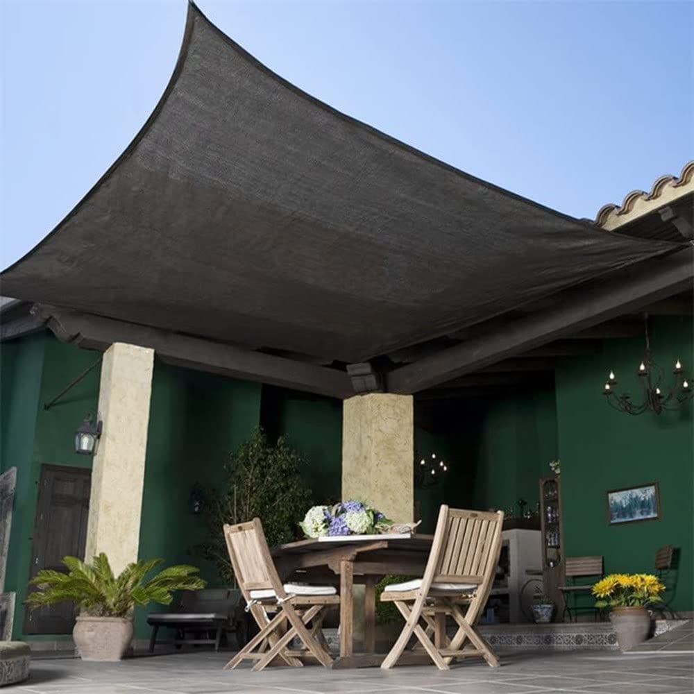 Sunshade Shading Net, 85% UV Protection Heat Shield Net with Grommets, Outdoor Protective Net Easy to Install, Black