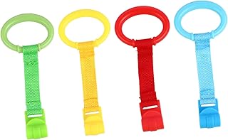 CIMAXIC 4 Pçs Anel De Puxar Brinquedo Do Bebê Pendurado Brinquedos De Ginástica Anel Do Bebê Puxar Para Cima Anéis Berço Do Bebê Puxar Para Cima Anel Berço Cama Puxar Brinquedo Berço