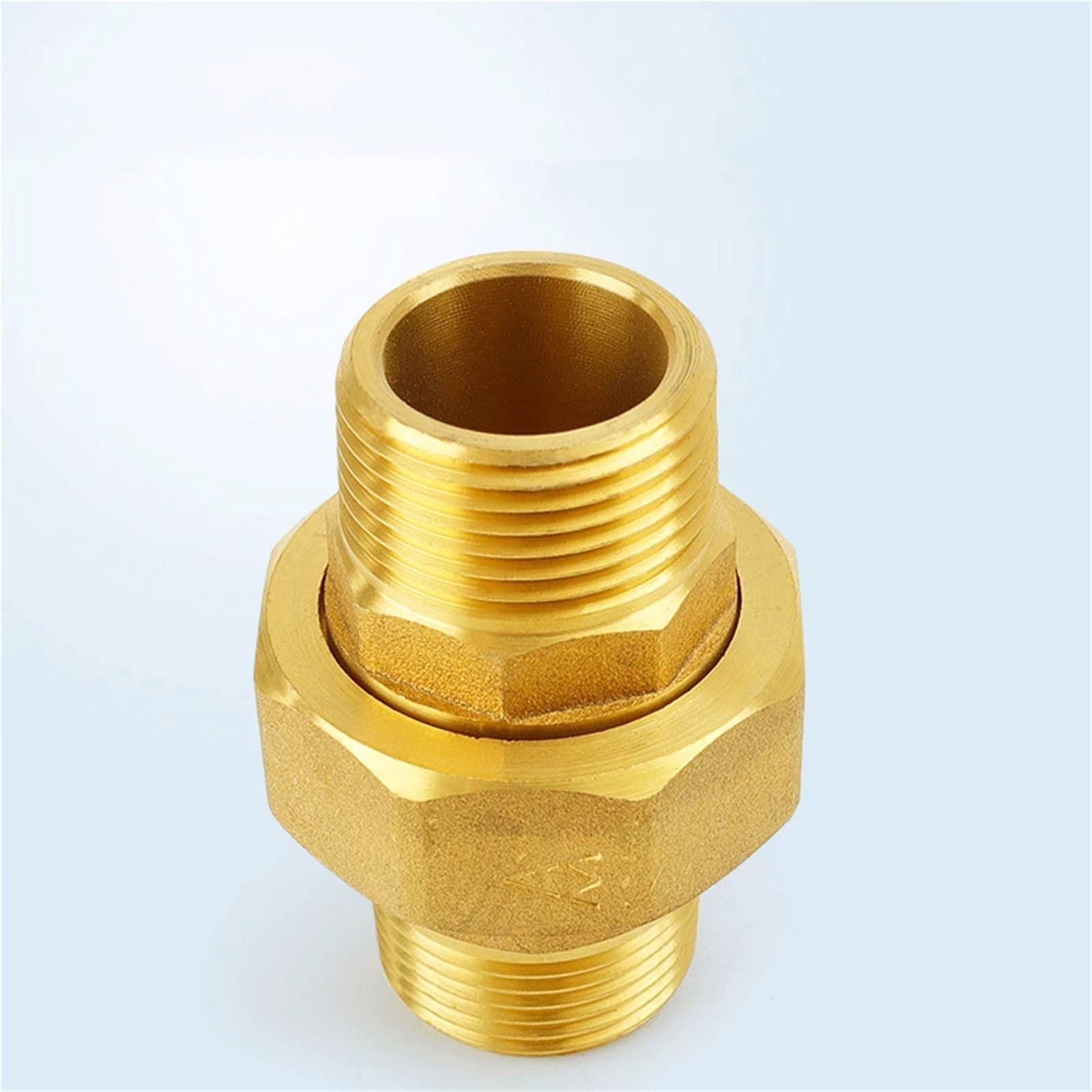 H59 Brass 1/2" 3/4" 1" 2" BSPP Male To Male Thread Pipe Fitting Thickening Union Joint Water Gas Coupler Connector(3/4")