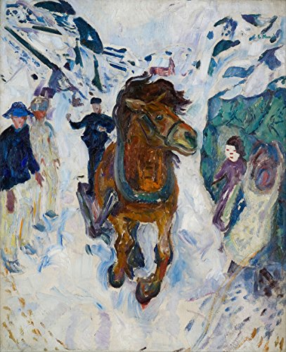Cuadro Galloping Horse de Edvard Munch mediano con acabado mate 2