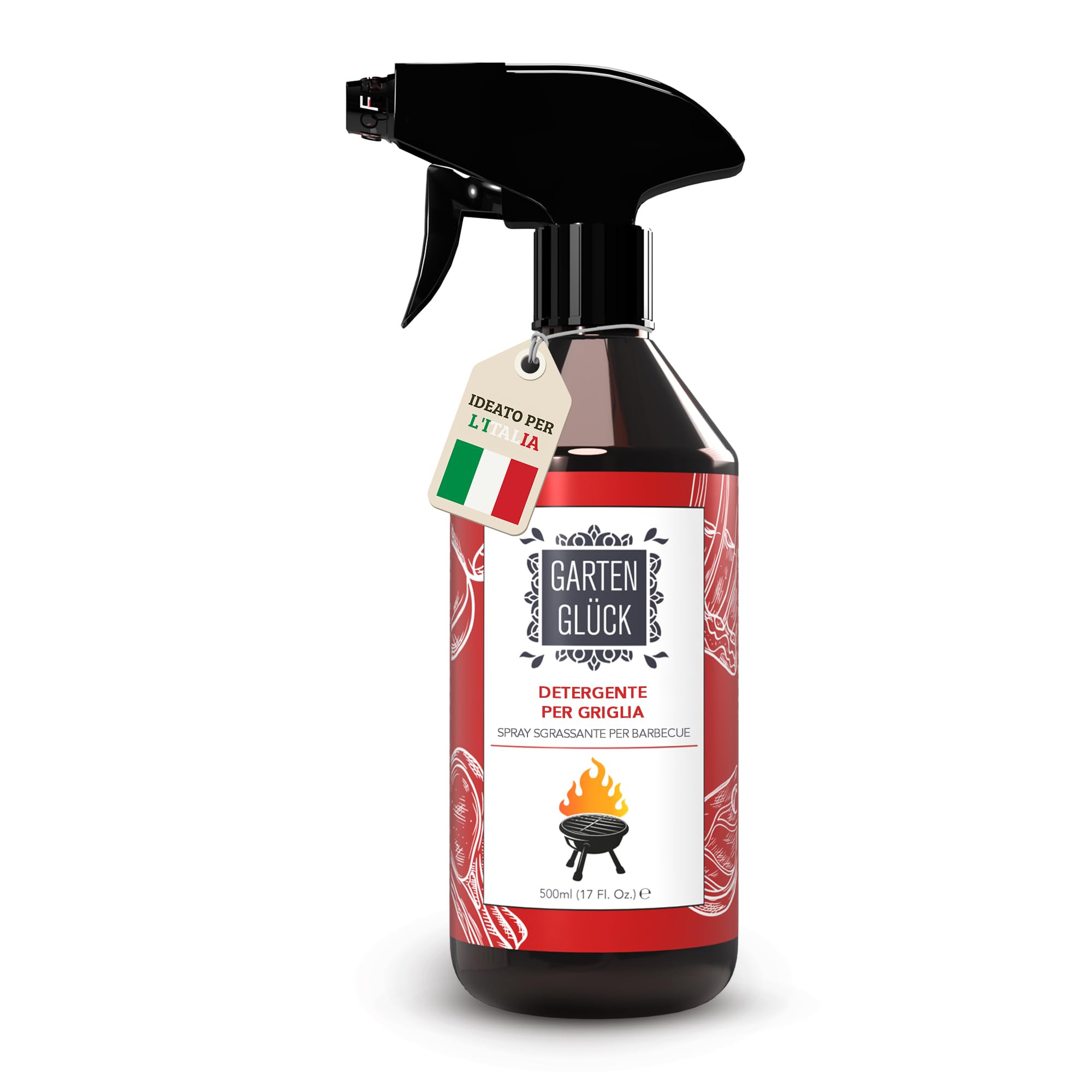 Spray Sgrassatore Barbecue Gas Non Chimico, 500ml - Spray Pulitore per Griglia Barbecue con Acido Citrico per Pulizia Profonda - Efficace Detergente per Pulizia Barbecue Griglia