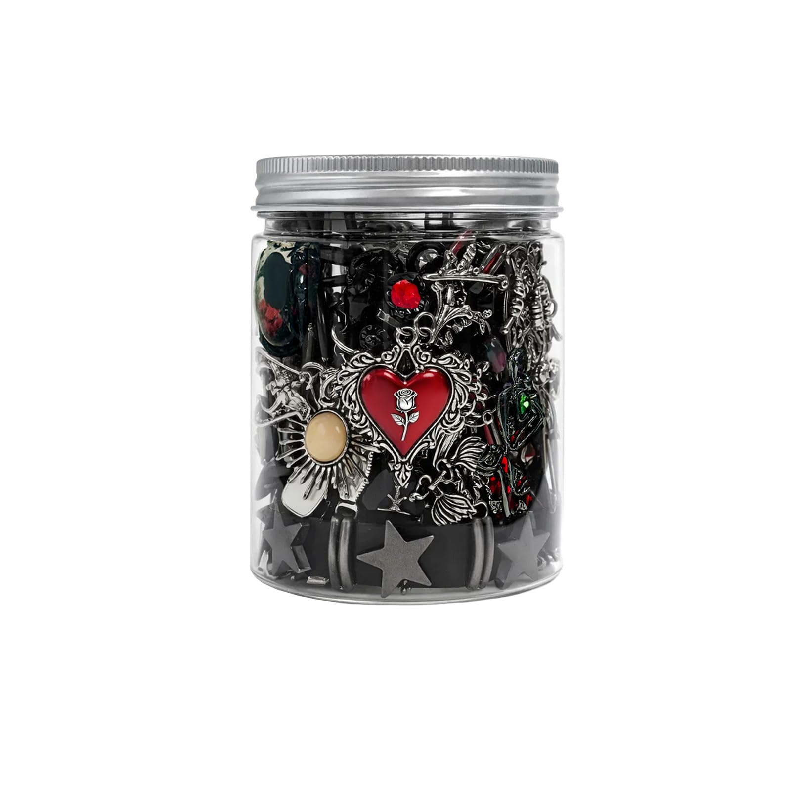 SMUOBT Mystery Jewelry Jar Bundle - Surprise Vintage Jewelry Box for Women,Gift Jewelry Set (Necklace, Earrings, Rings,Kracelet,Keychain) - Unique Birthday Gift for Women
