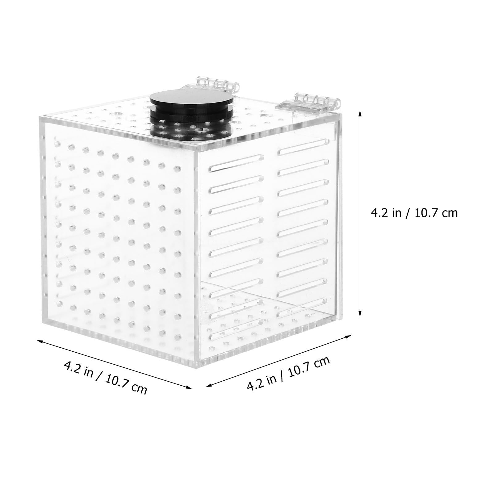 Caja de Aislamiento para Peces con Fijación Magnética y Vista Clara